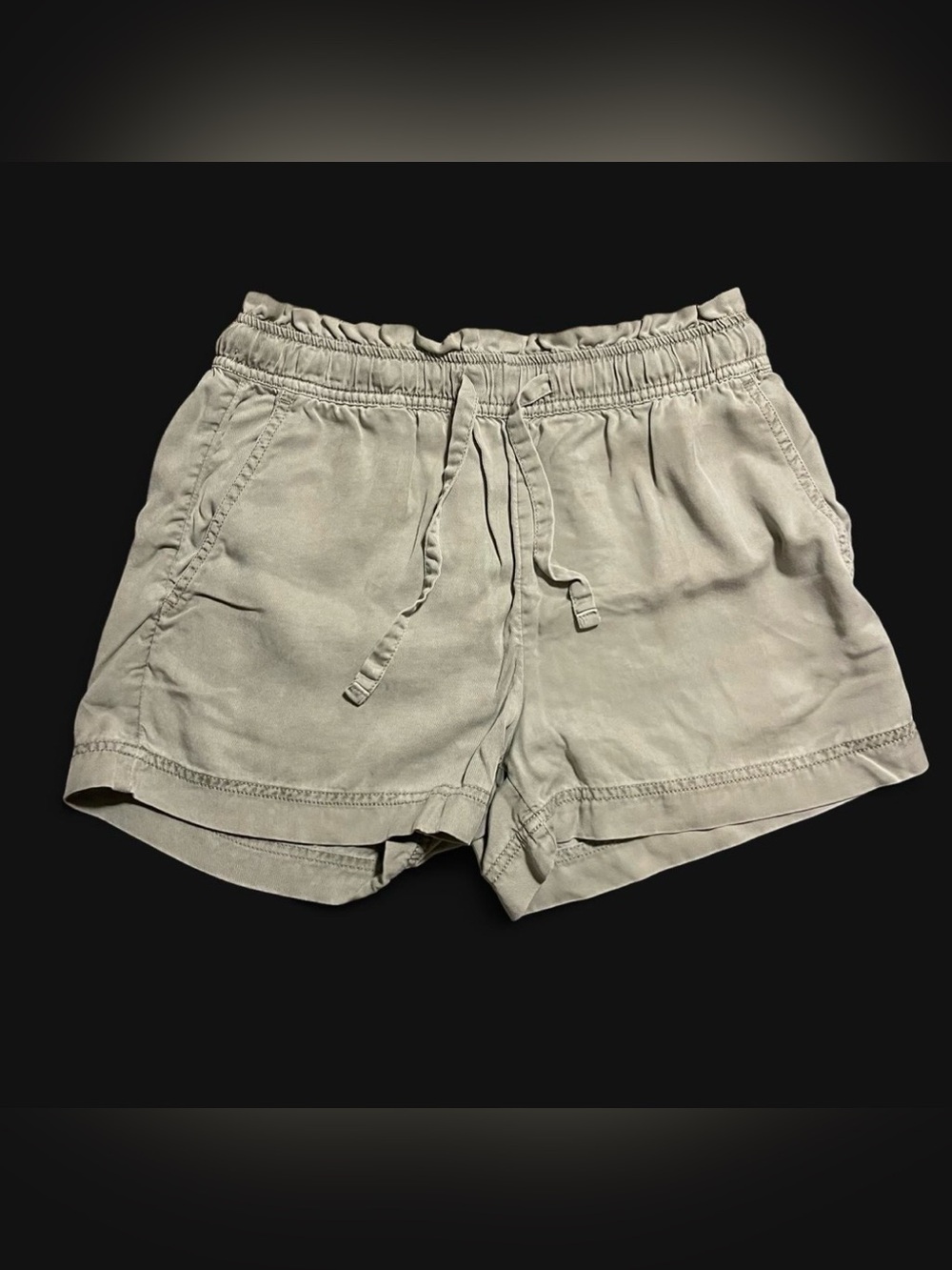 Sage green 100% lyocell shorts